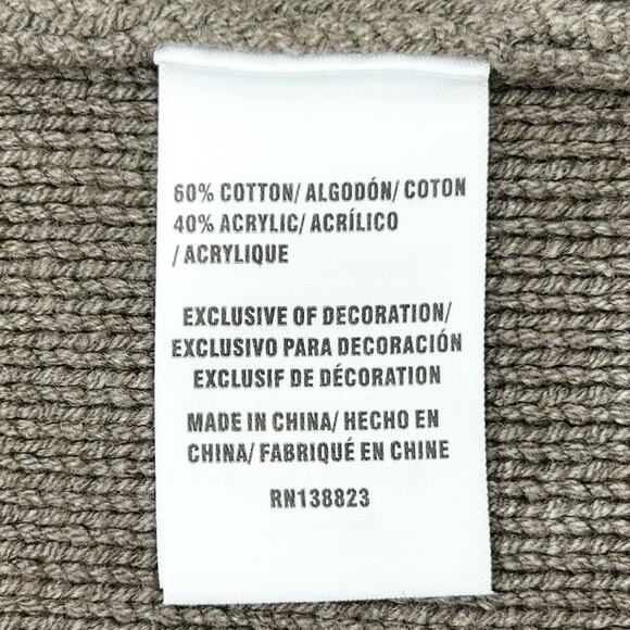 Cleo+ Wolf Cable Knit V-Neck Charcoal Grey Sweater NWT - Picture 10 of 10